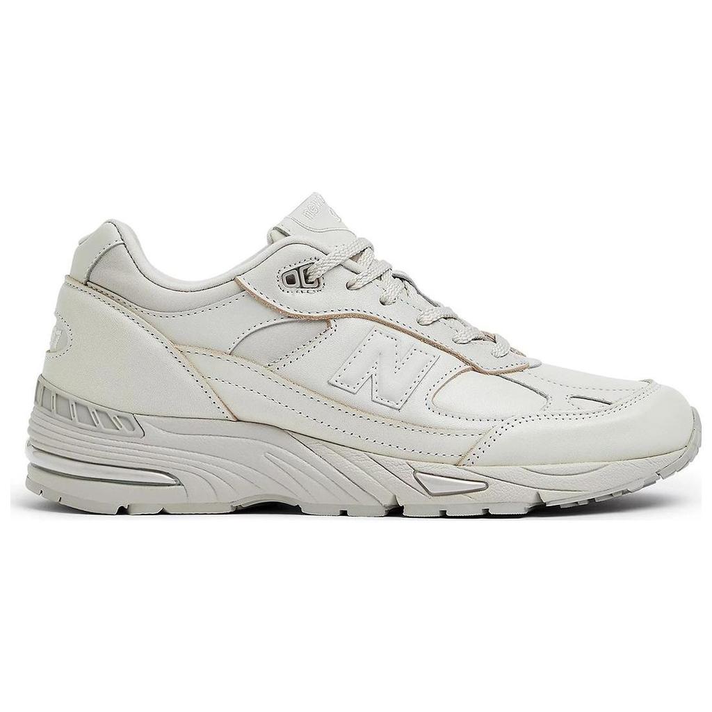 New Balance 991 Сделано в Англии Современные Роскошные Мужские Кроссовки Белый Светло-Серый Moonbeam M991OW