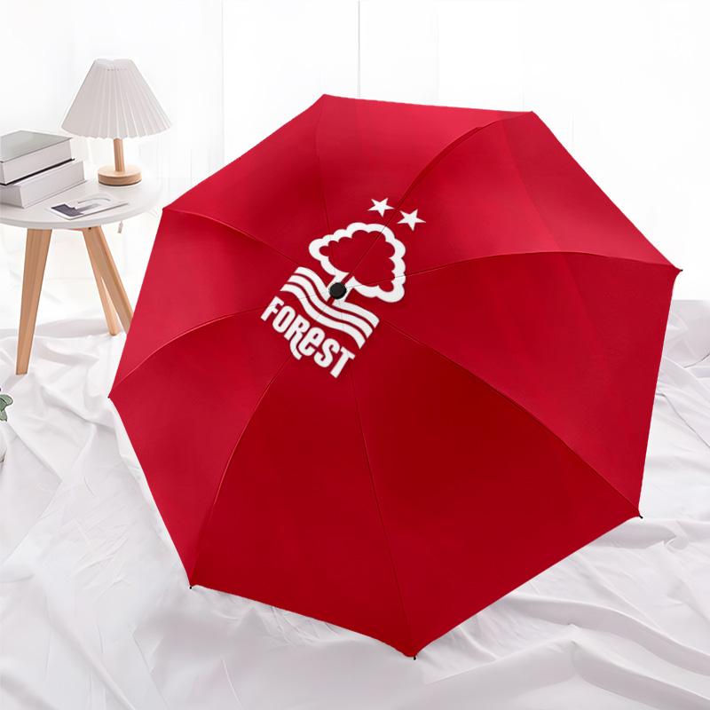 1pc Forest F.C Umbrella, Sun Protection, And UV Shielding. It Has Eight Sturdy Ribs for Outdoor Use And Perfect As a Holiday Gift