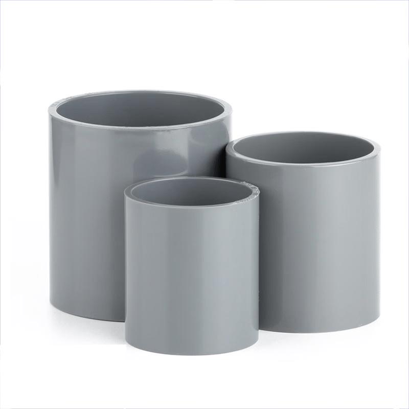 HYDY PVC Straight Pipe Connector for Water Supply, 25mm OD, 50-pack