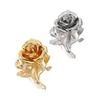 Винтажная Преувеличенная Металлическая Брошь в виде Цветка Розы Большая Для Женщин Европа и Америка Личность Вечеринка Ювелирные Аксессуары