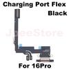 Шлейф зарядного порта для iPhone 15 16 Pro Max Plus 15Pro 16ProMax Разъем док-станции USB-зарядки с шлейфом микрофона Ремонт
