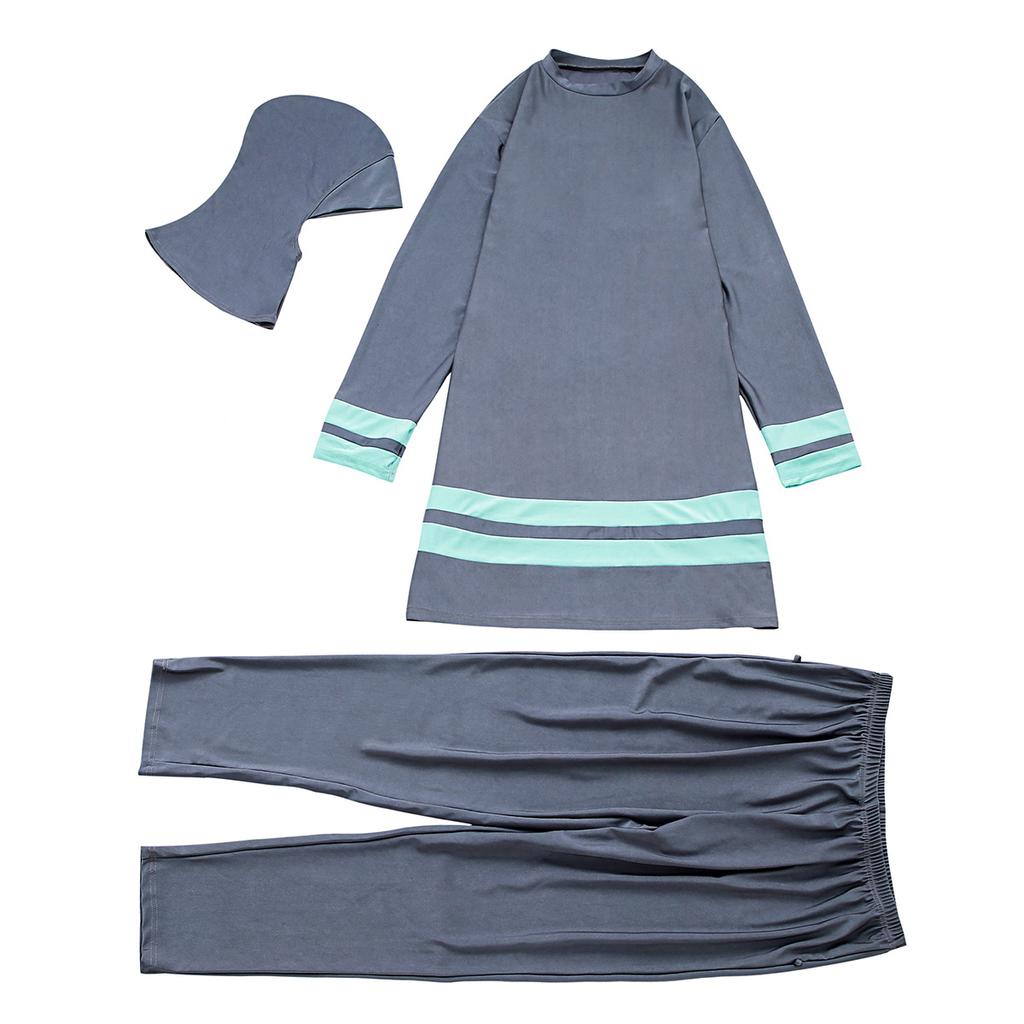 Women Muslim Plus-Size Muslimah Swimwear Tankinis Full Coverage Swimsuit Women Swimming Suit Highly Elastic Comfortable 3 Pieces Beachwear XL-6XL