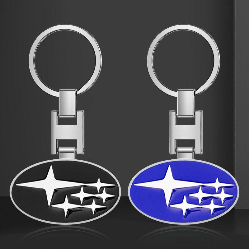 Car Keychain Car Emblem Gift with Key Ring Auto Accessories For Subaru Forester Crosstrek Outback Impreza XV Tribeca Ascent Legacy Levorg Mpreza