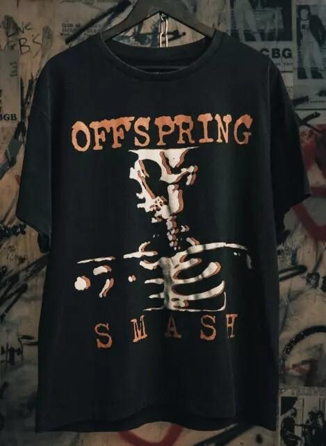 Remake The Offspring Smash Graphic Short Sleeve Black Unisex Tshirt Reprint Unisex T-Shirt