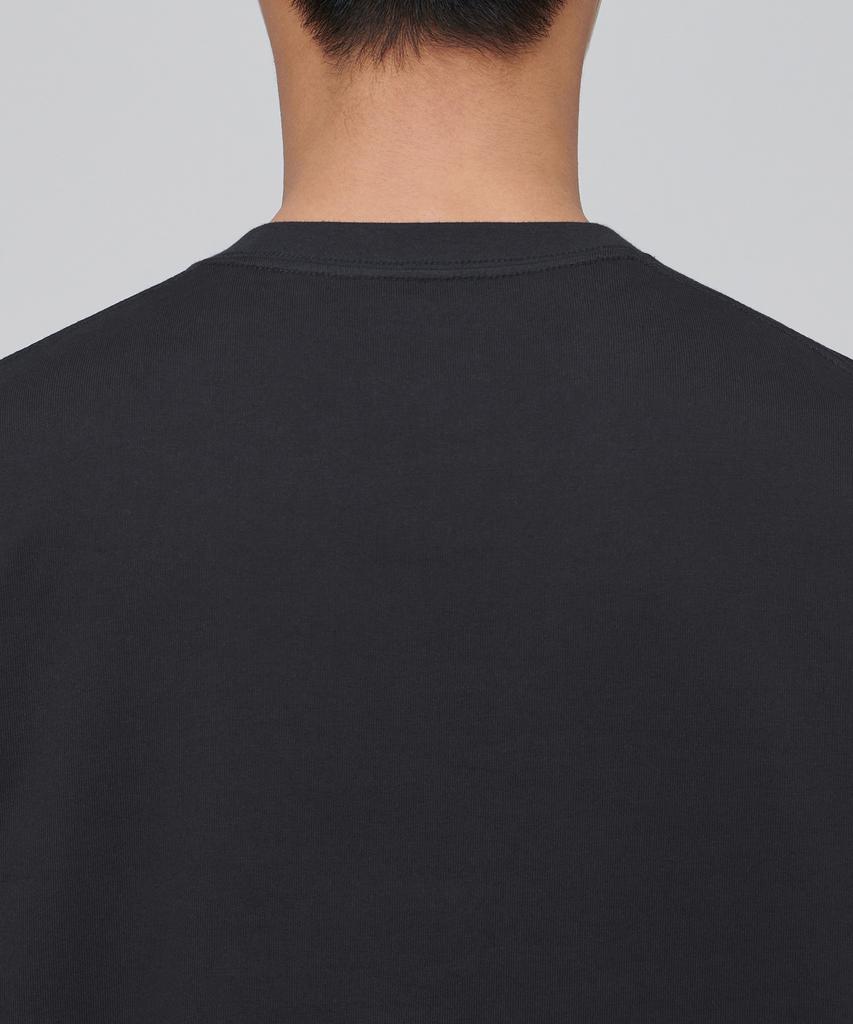 MUSINSA STANDARD Heavyweight Relaxed Crew Neck Long Sleeve T-Shirt [Dark Gray]
