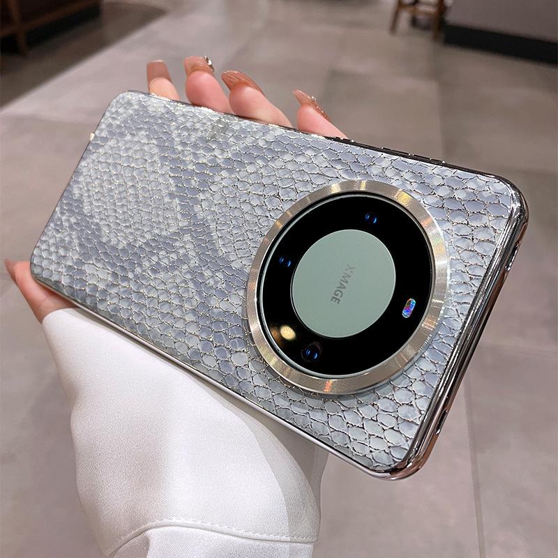 Japan and South Korea ins are suitable for Huawei matepro + mobile phone case, the new snake pattern matepro anti-drop all-inclusive electroplating