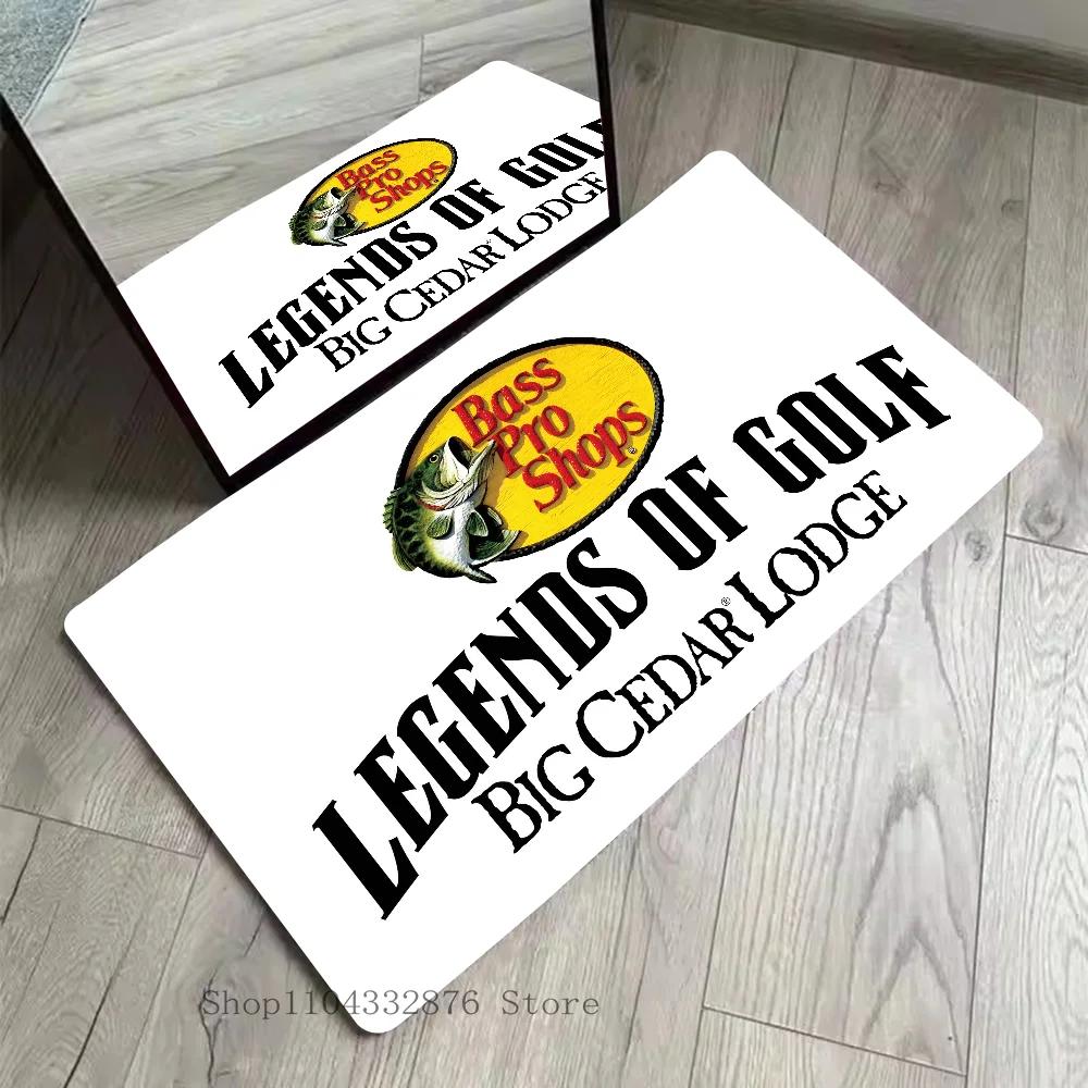 VIKAMA Bass Pro Shops Floor Mat Absorbent Non-Slip Area Rug Home Decor Kitchen Bathroom Carpet Doormat Fishing Hunting Theme