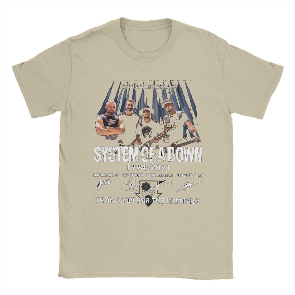 Метал Рок Альбом Футболки Групп для Мужчин Женщин Хлопковая Новинка Футболка Круглый Вырез System Of A Down Футболки Топы с Коротким Рукавом Идея для Подарка