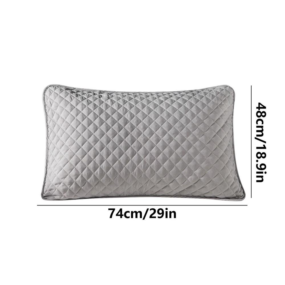 Pillow CoverSmooth Waterproof Pillow Cover Pillow Case Protector Allergy Pillow Case Anti Mite BedBug Proof Comfortable Pillow