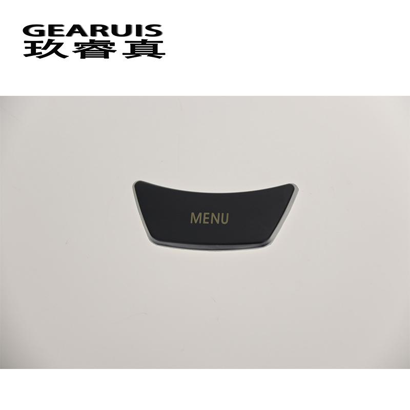 Car styling Interior multimedia control MENU button Trim Sticker cover for BMW e60 E90 3 5 series X5 X6 E70 E71 auto Accessories