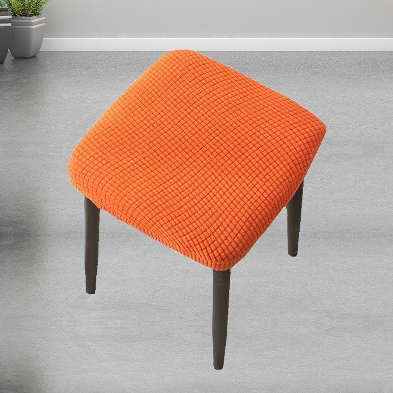 Elastic Stool Cover Plaid Chair Cover Small Square Seat Cover Restaurant