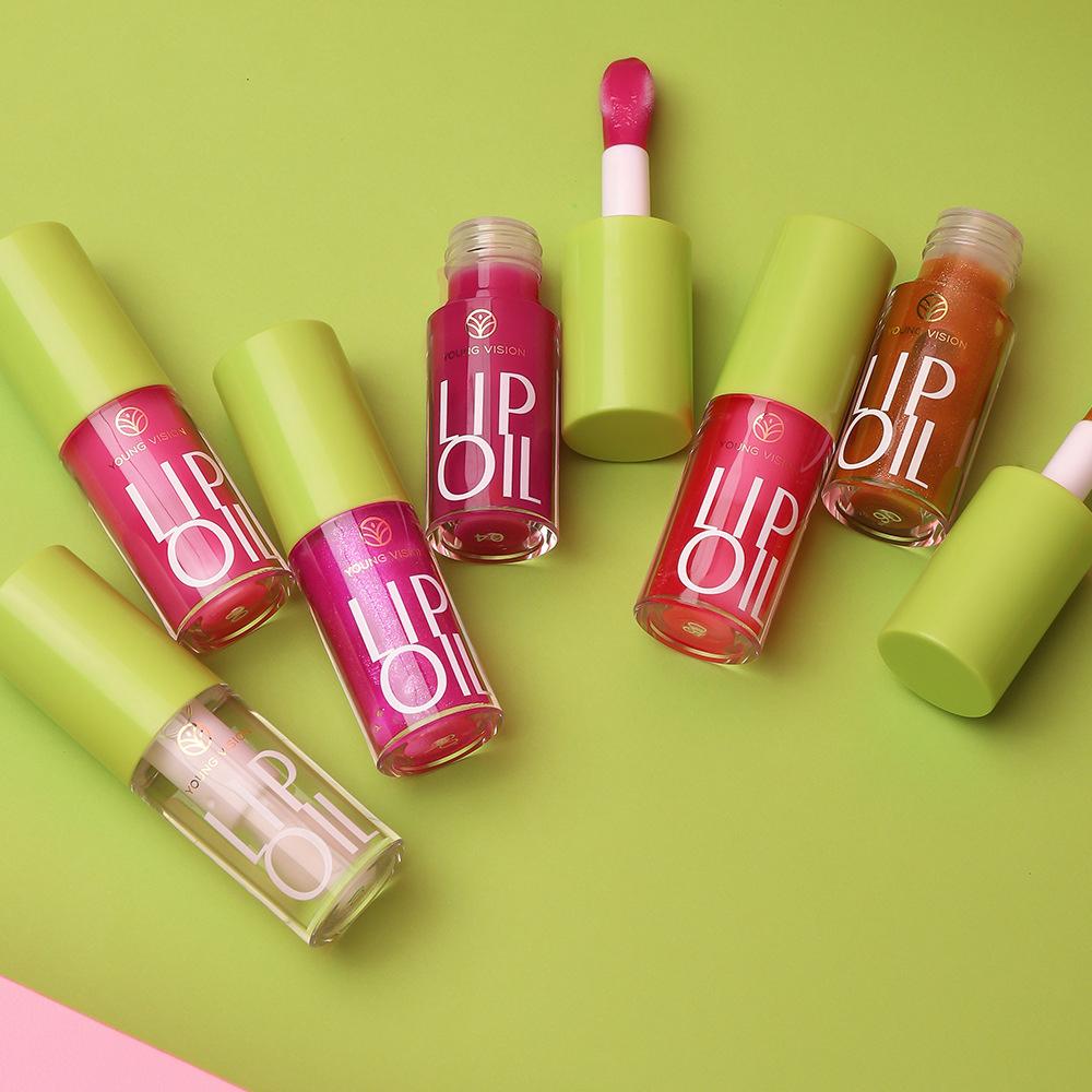 Прозрачный блеск для губ, 6 цветов, увлажняющее масло для губ, масло для губ, припухание губ, разбавление линий губ, восстановление трещин на губах, водный свет, глазурь для губ