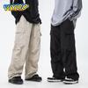 Японские мужские оверсайз Y2K повседневные летние широкие брюки с парашютом, мешковатые брюки-карго, мужские спортивные штаны, спортивная корейская одежда