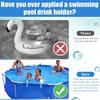 Swimming Pool Rack Clip Design Simple Operation Multi-functional Above Ground Pools Storage Rack Supplies