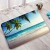 Коврик для ванной Ocean Beach Landscape, суперабсорбирующий, для слива на кухне, нескользящий, для туалета, ванной комнаты, ковер для домашнего декора, коврики для душа