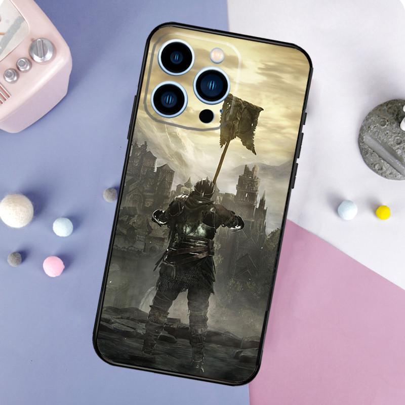 Чехол для мобильного телефона iPhone16, чехол для мобильного телефона Dark Soul, окрашенный противоударный чехол, противоударный чехол для мобильного телефона.