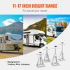 SucceBuy Stabilizer Jacks 4 Pack Aluminum RV Leveling Jacks Stack Jacks for RV Travel Trailer Camper Single Screw Jack 6000 Lbs
