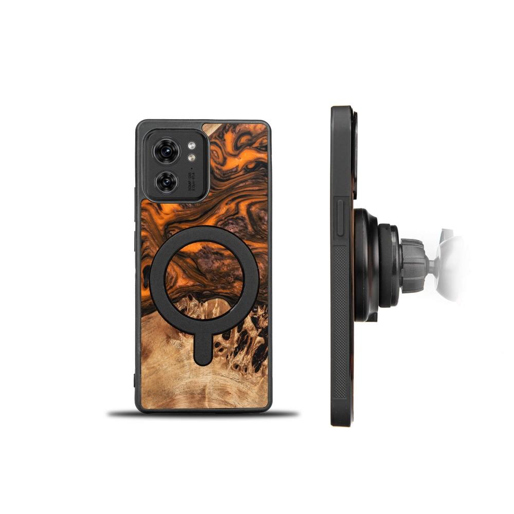 Bewood Unique case for Motorola Edge 40 - Orange with MagSafe