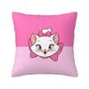 Пользовательский Современный Чехол на Подушку Дивана с Кошкой Мари Розовый Мягкий Наволочка