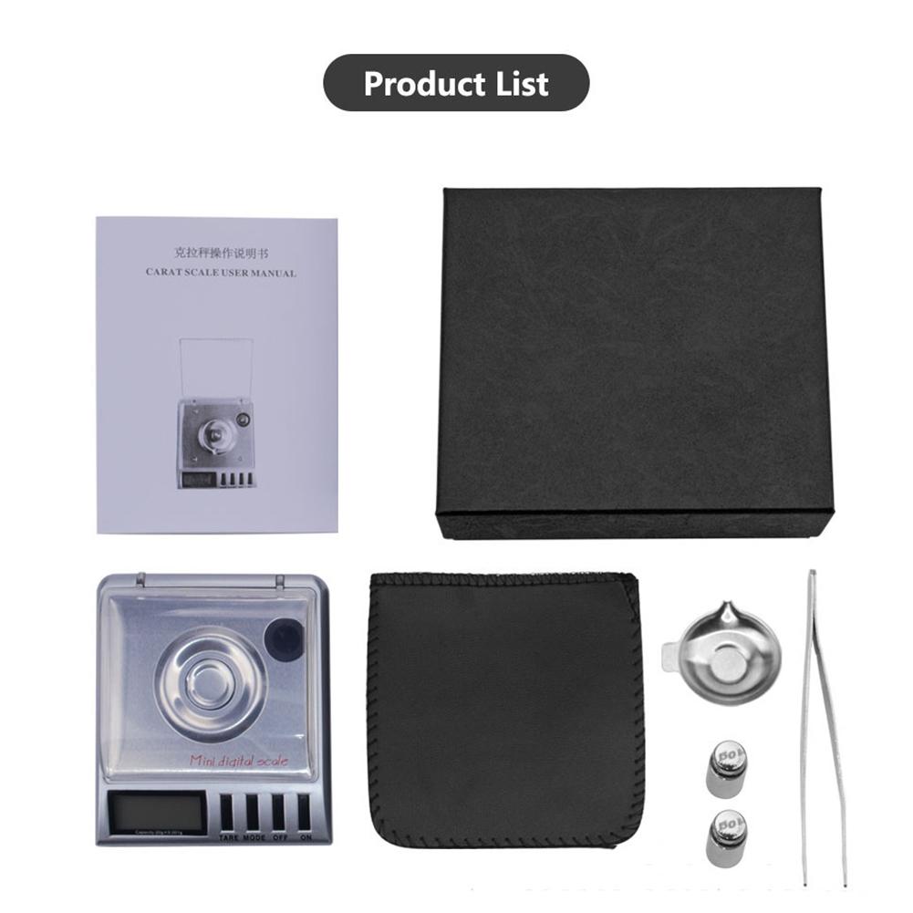 20 г x 0,001 грамм, высокоточные цифровые миллиграммовые ювелирные весы, перезагрузка, весы для ювелирных изделий и драгоценных камней, калибровочные гири и пинцет(30 г вариант)