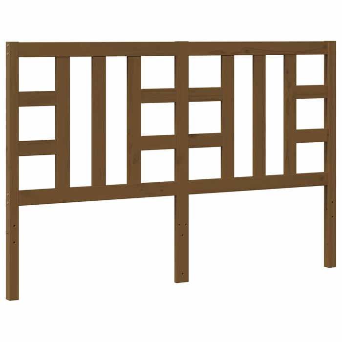 VidaXL Headboard Honey Brown 146x4x100 Cm Solid Pine Wood 817843