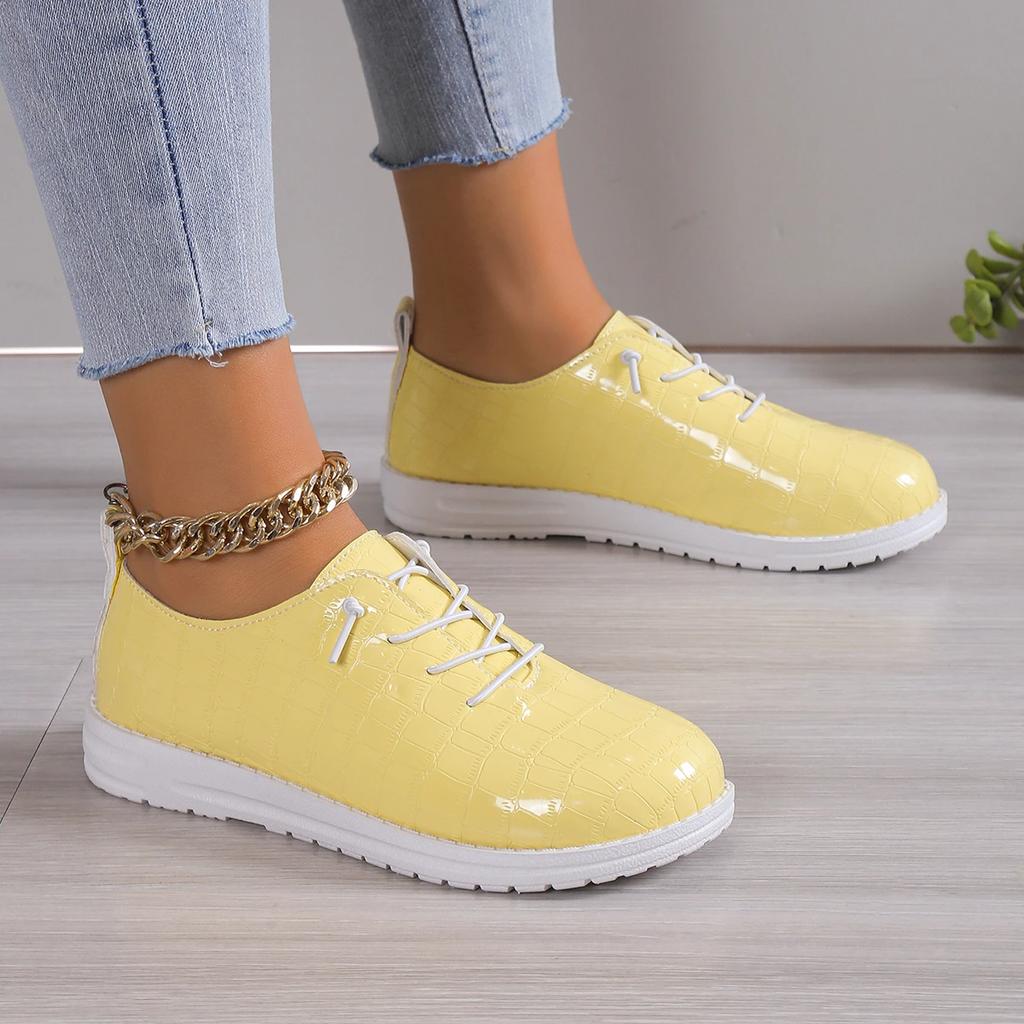 Women Sneakers  Fashion Lace Up Women Casual Breathable Shoes Soft Vulcanized Flat Walking Shoes Women Zapatos De Mujer