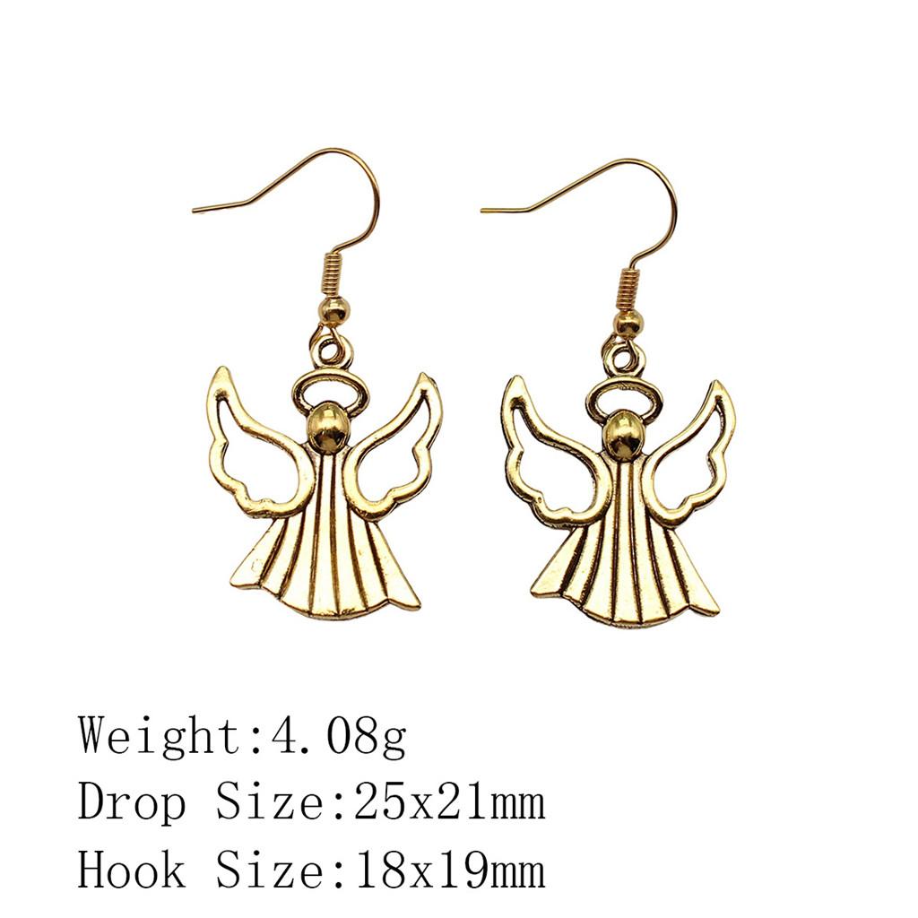 Комплекты сережек на годовщину свадьбы, серьги-подвески и подвески в виде крыльев ангела, женские серьги-сумки для свадьбы