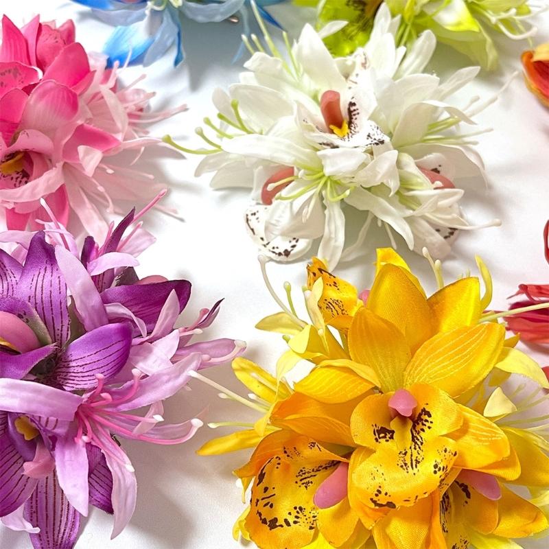 Tropical Flower Hair Clip Floral Hairpin Barrette Hair Decoration Hair Accesories For Bridal And Everyday Hairstyles