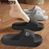 Soft Thick Bottom Sandals Slippers Men's Summer Indoor Home Home Couple Anti-slip Anti-odor Bathroom Bath Outside Wear Women's Slippers