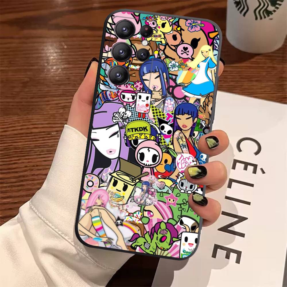Япония T-Tokidokis Чехол Для Samsung Galaxy Чехол S25 S23 S22 S21 S30 S20 S10 Ultra Plus FE ТПУ Мягкий Чехол