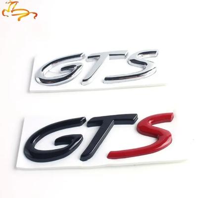 1X 3D металлический логотип GTS, эмблема, автомобильная наклейка, наклейка для C/ayenne C/ayman M/acan 911 718, Стайлинг автомобиля