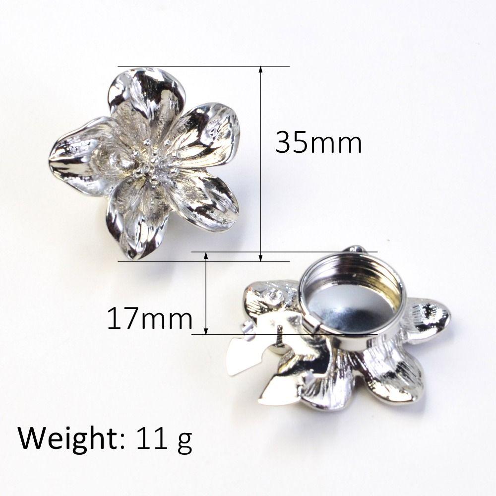 DIY Button Cover Sewing-free Cufflinks Shirt Button Clip New Flower Cufflinks Special Occasions