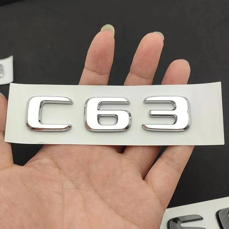3D ABS Буквы для Автомобиля S63 C63 E63 Наклейка Шильдик Значок Авто Наклейка Для Mercedes AMG C E 63 W205 W204 W213 W212 W222 W221 Шильдик Логотип