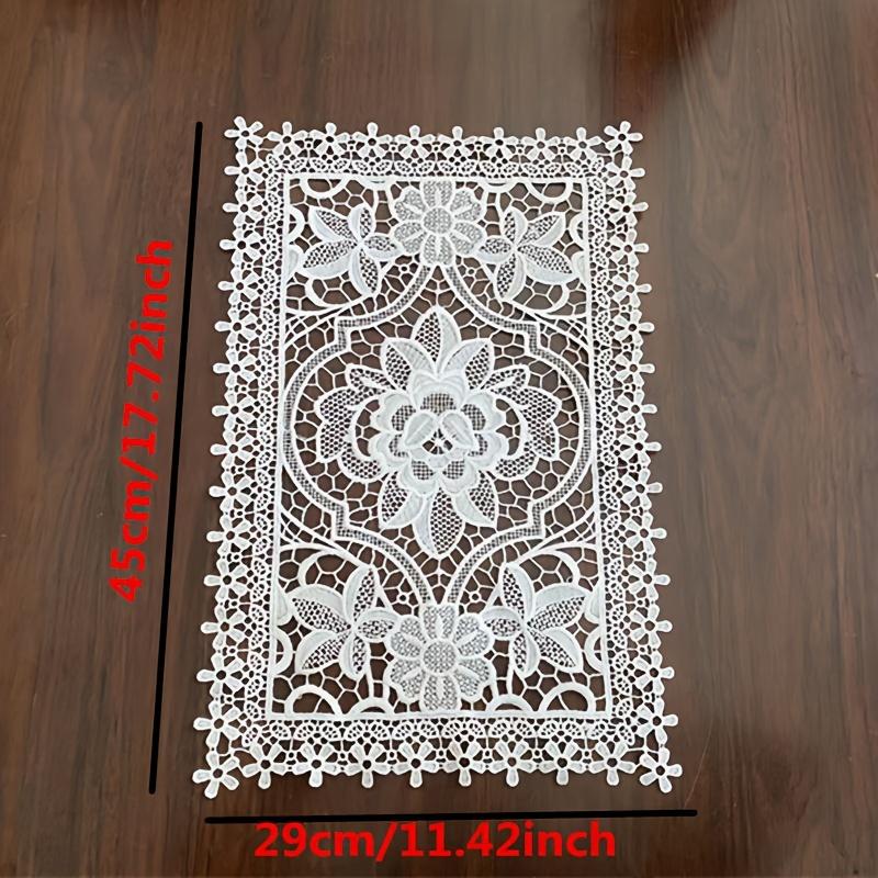 Классическая кружевная вышивка скатерть коврик для чайного столика чехол для тумбы под телевизор спальня кабинет гостиная украшение для дома