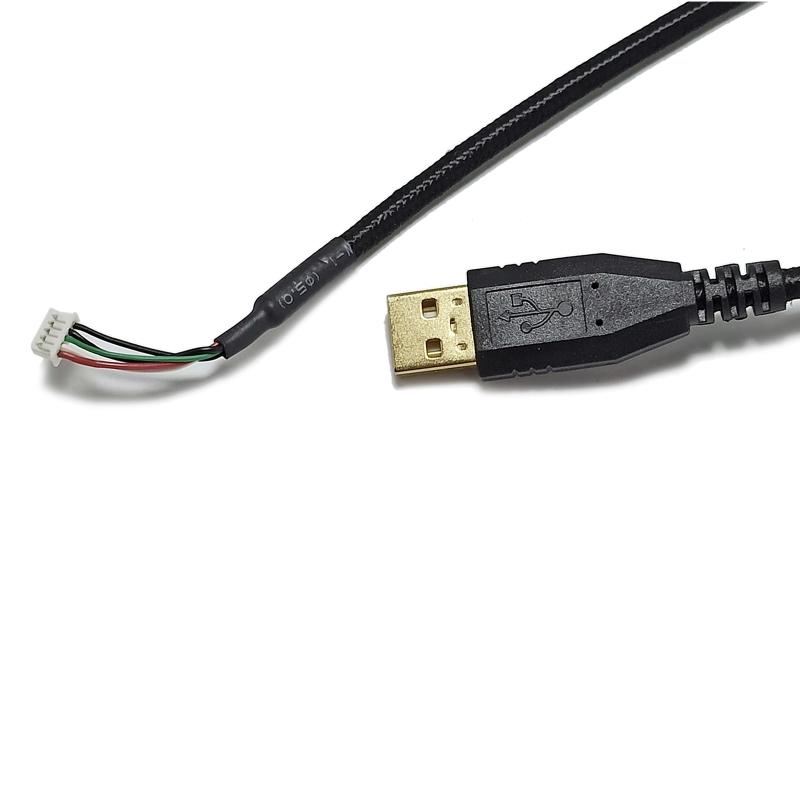 Позолоченный прочный нейлоновый плетеный USB-кабель для клавиатуры, сменный провод для клавиатуры RazerBlackWidow X Chroma