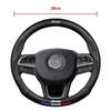 Carbon Fiber Leather Car Steering Wheel Cover Jeep Wrangler Patriot Commander Grand Cherokee Compass Wagoneer Gladiator Renegade ALM1