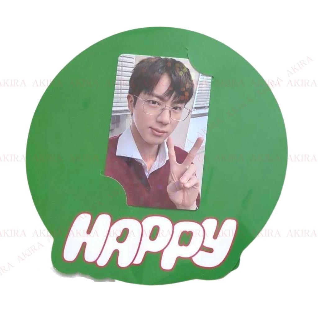 JIN СОЛЬНЫЙ АЛЬБОМ HAPPY JAPAN POB Фотокарточка ОТКРЫТКА JPFC ARMY UMS BTS