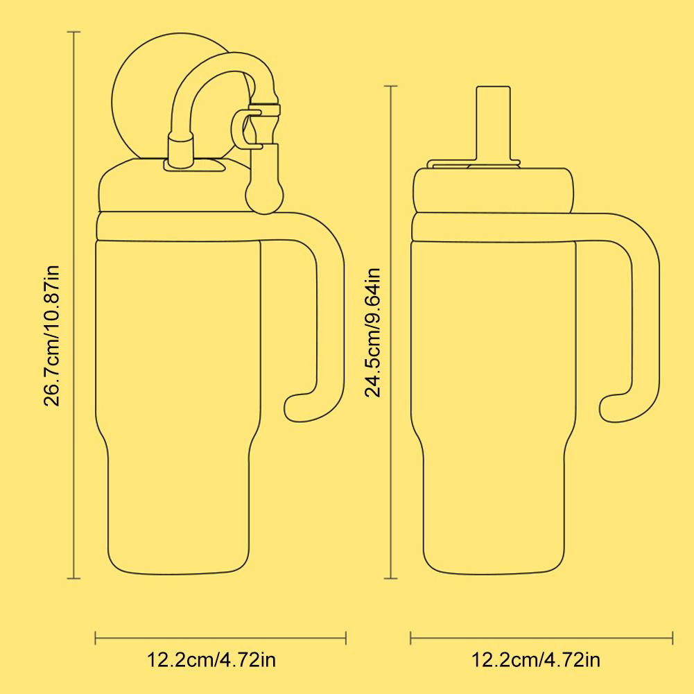 Стакан-фонтан «Кит» 24 унции Детский милый стакан с трубочкой из нержавеющей стали с ручкой 710 мл Стакан для воды с 2 крышками