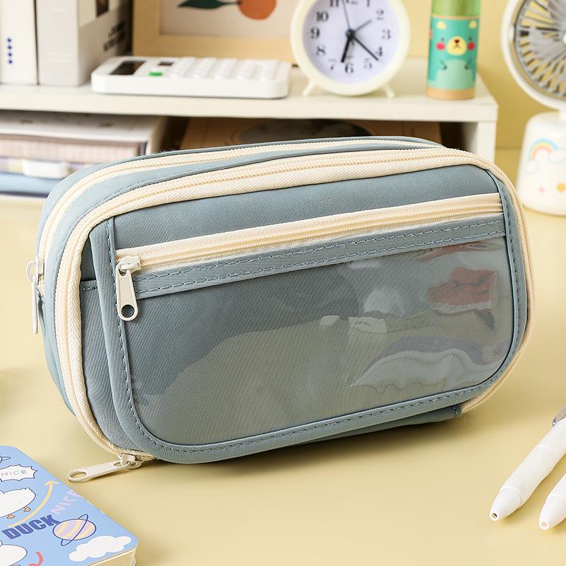 Пенал-органайзер большой вместимости с девятью отделениями 'Панда' для девочек-подростков - издание 2024 года