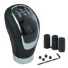 Arenbel Car Shift Knob 5 Speed Shift Handle Leather Auto Interior Parts Black
