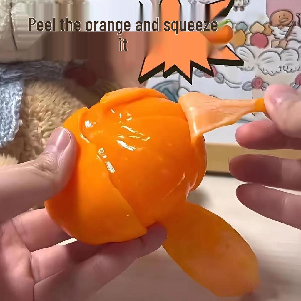 Креативная игрушка-мялка оранжевого цвета: Снятие стресса и помощь в декомпрессии