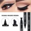2 In 1 Wings Stamp Eyeliner Pen Double Head Seal Eyeliner Pen Lazy Man Two In One Wing Seal Eyeliner Liquid Pen Makeup Cosmetics