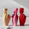 Heart Hand Silicone Mold Valentine's Day Heart Candle Mold Non-Stick DIY Epoxy