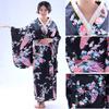 Женское кимоно с принтом, традиционное японское платье, костюм для косплея для фотографий