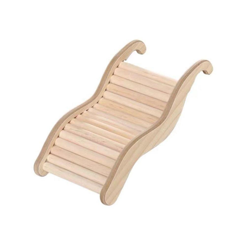 Multifunctional Animal Stairs Toy Wooden Ramp Bridge Hamster Habitat Toy  Small Animals