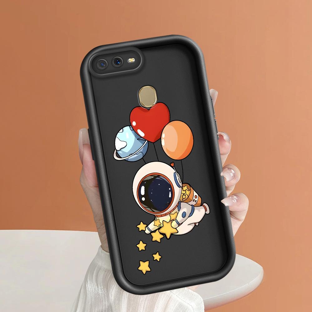 Мягкие силиконовые квадратные лестницы с мультяшным узором, полное покрытие, защита камеры, противоударный чехол для OPPO Reno Realme OnePlus