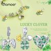 Серия "Счастливый клевер" Подвеска для ювелирных изделий из стерлингового серебра 925 пробы от марки BAMOER