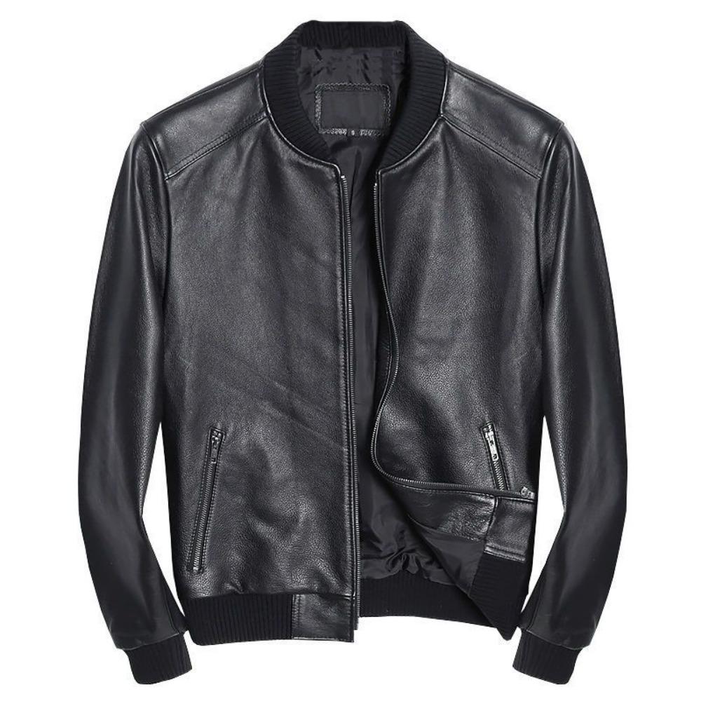 Кожаная куртка мужская бейсбольная куртка из воловьей кожи первого слоя, куртка Locomotive, тонкое пальто