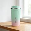 500ml Stainless Steel Vacuum Insulated Coffee Tumbler with Portable Handle, Fashionable Leak-Proof Travel Mug for Car