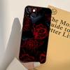 Ярко-красные Цветы Розы Чехол для Телефона Для iPhone 17 16 15 14 13 11 12 Pro Max mini XR 16e 15 16 Plus 17 Air Полное Покрытие
